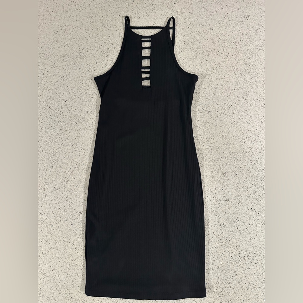 Victoria's Secret Black Sporty Dress Bodycon Cutout Back XS